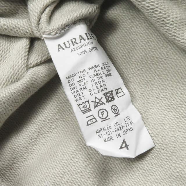オーラリー AURALEE 20SS 日本製 SUPER SOFT SWEAT BIG P/O オーラリー AURALEE 20SS 日本製 SUPER SOFT SWEAT BIG P/O