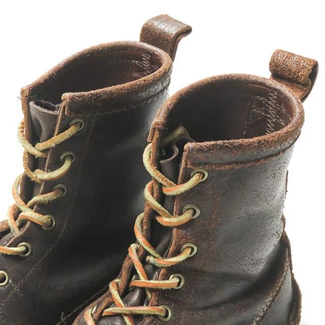 ユケテン YUKETEN アメリカ製 MAINE GUIDE BOOTS DB 7ホールレースアップブーツ US8.5D(26.5cm) ダークブラウン メインガイド シューズ |  | 09
