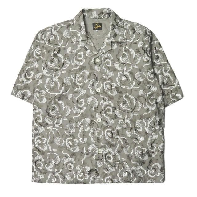ニードルス Needles 20SS 日本製 Cabana Shirt Cotton Cloth / Rose Emb. ローズ刺繍 カバナシャツ  GL209 L グレー 半袖 オープンカラー トップス :mc61944:LOOPヤフーショッピング店 - 通販 - Yahoo!ショッピング