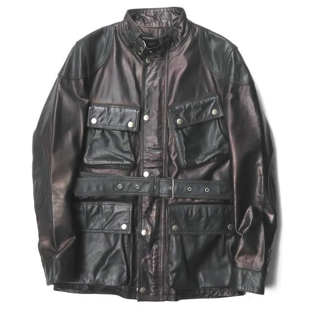 SPLOTCH of ink スプロッチオブインク Leather Riding Jacket バッファローレザーライディングジャケット M リメイク M-65 ☆☆mc62167 | 