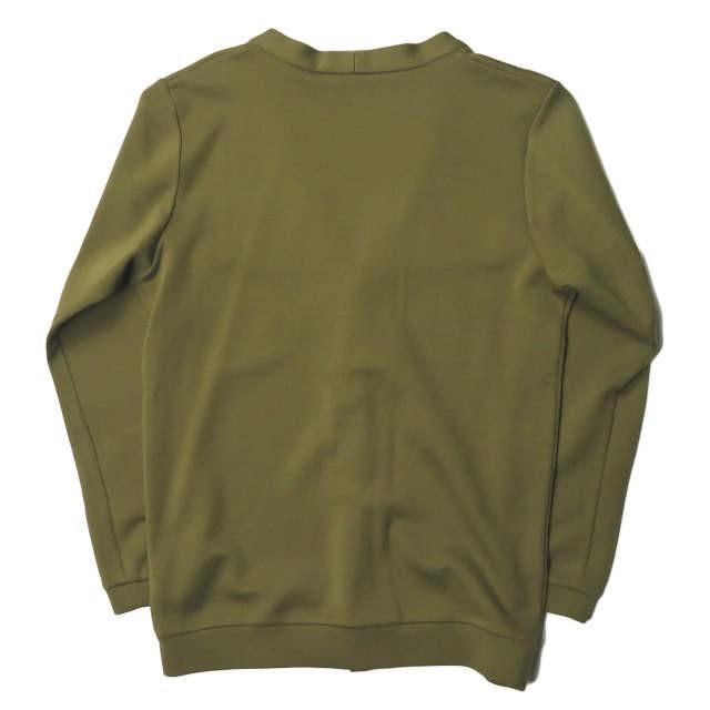 フランクリーダー FRANK LEDER ドイツ製 WOOL JERSEY アームパッチカーディガン 0527073 XS カーキ ウールジャージー ディアスキン トップス |  | 01