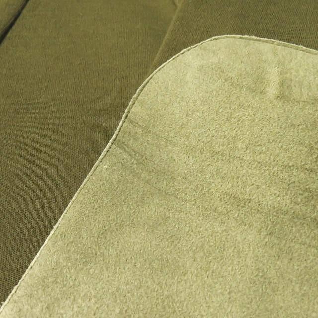 フランクリーダー FRANK LEDER ドイツ製 WOOL JERSEY アームパッチカーディガン 0527073 XS カーキ ウールジャージー ディアスキン トップス |  | 07