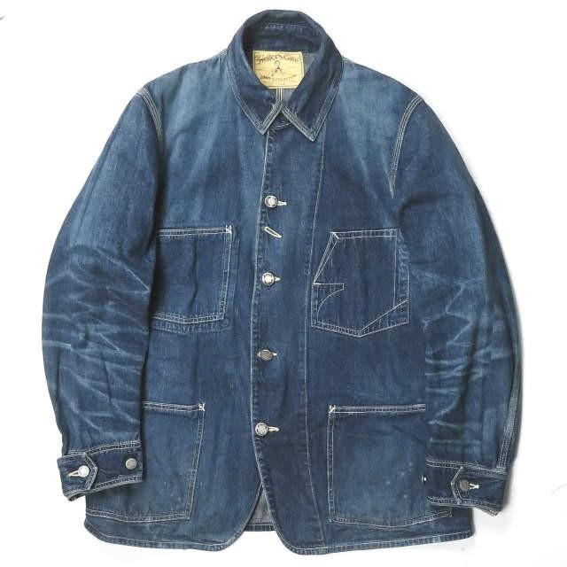ヘラーズカフェ ビームス Heller's cafe x BEAMS 17AW オーダー会限定 1930's Iron alls Denim Coverall アイアンオールズデニムカバーオール 38 | 