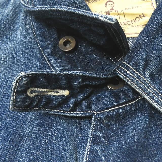 ヘラーズカフェ ビームス Heller's cafe x BEAMS 17AW オーダー会限定 1930's Iron alls Denim Coverall アイアンオールズデニムカバーオール 38 |  | 03