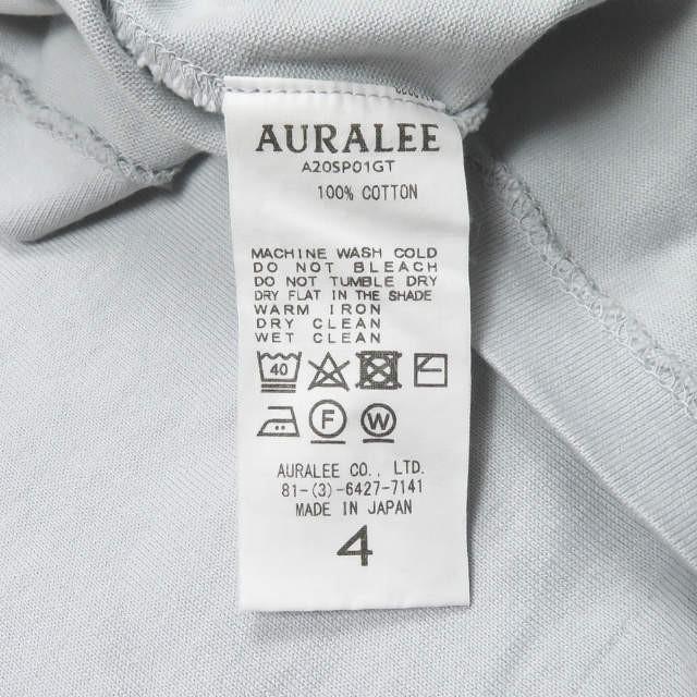 オーラリー AURALEE 20SS 日本製 LUSTER PLAITING L/S TEE