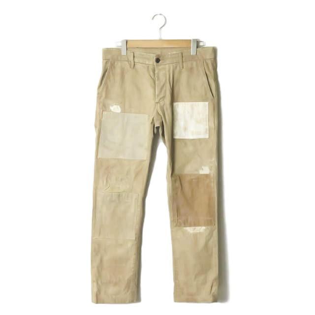 グロウン ソーン シップス Grown Sewn X Ships 別注 アメリカ製 Artisan Independent アルチザン インディペンデント 32 ベージュ リペア チノパンツ Mc Loopヤフーショッピング店 通販 Yahoo ショッピング