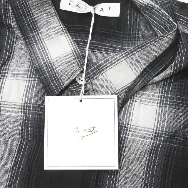 ラブラット LABRAT 日本製 BIG shadow check shirt ビッグシャドー
