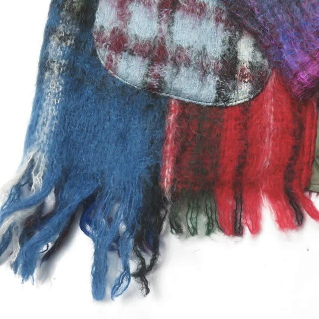 インク ink 日本製 Mohair Cardigan NIRVANA パッチワークモヘアカーディガン M マルチカラー リメイク 再構築 シャギー トップス |  | 07