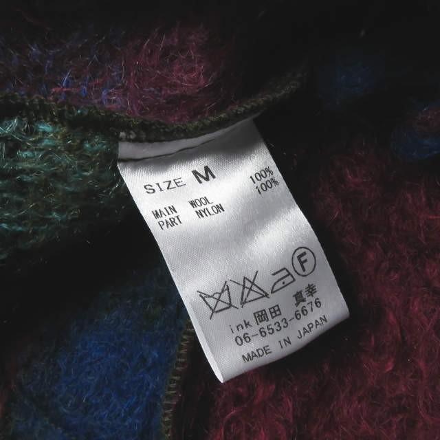 インク ink 日本製 Mohair Cardigan NIRVANA パッチワークモヘアカーディガン M マルチカラー リメイク 再構築 シャギー トップス |  | 09