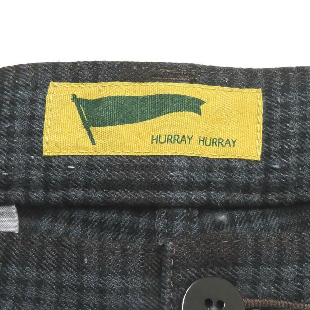 HURRAY HURRAY フレイフレイ フレーフレー 日本製 Check Flare Pants 1タックチェックフレアパンツ H1428 1 グレー ボトムス ☆☆mc62733 |  | 02