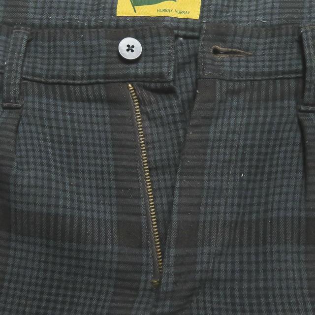 HURRAY HURRAY フレイフレイ フレーフレー 日本製 Check Flare Pants 1タックチェックフレアパンツ H1428 1 グレー ボトムス ☆☆mc62733 |  | 04