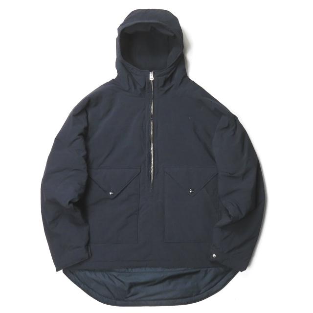 ネセサリーオアアンネセサリー Necessary or unnecessary 日本製 VELO HOODED 中綿アノラックパーカー 90011203 3(L) ネイビー ナイロン プルオーバー | 