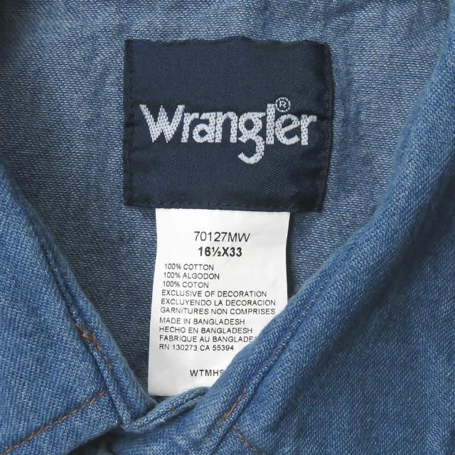 ナイフウイング KNIFE WING WRANGLER WESTERN SHIRTS BLEACH リメイクブリーチデニムウエスタンシャツ