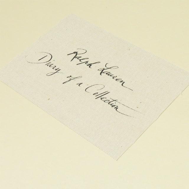 Diary of a Collector Ralph Lauren 写真集 ラルフローレン RALPH LAUREN Diary of a Collection Fall 2005