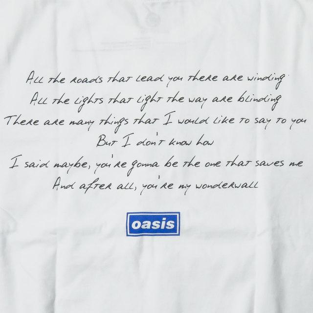 アダムエロペ Adam Et Rope 19ss Oasis Song Lyrics T Shirt Wonder Wall オアシス ソングリリックtシャツ L ホワイト 半袖 ロゴ プリント Mc629 Loopヤフーショッピング店 通販 Yahoo ショッピング