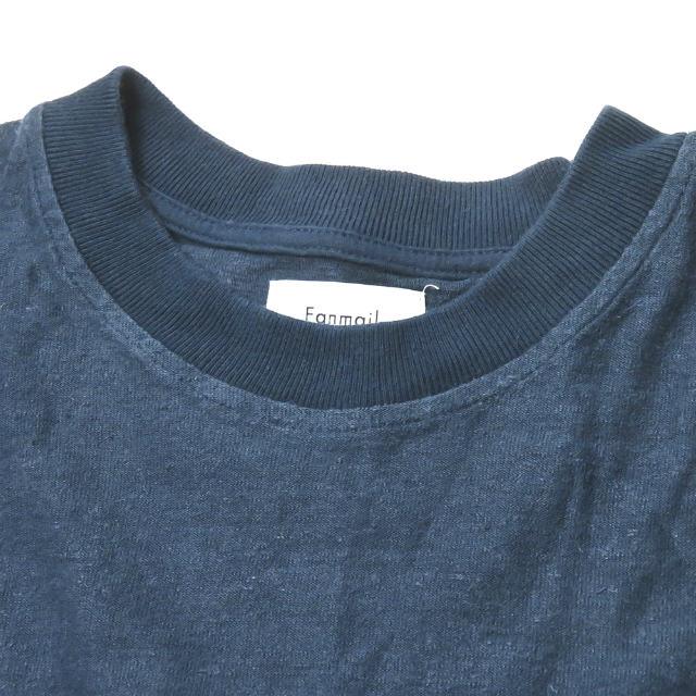 ファンメール Fanmail アメリカ製 オーガニックコットンヘンプクルーネックTシャツ L ネイビー 半袖 麻 トップス |  | 03