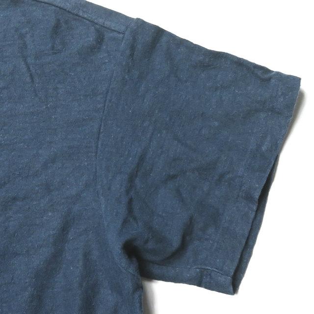 ファンメール Fanmail アメリカ製 オーガニックコットンヘンプクルーネックTシャツ L ネイビー 半袖 麻 トップス |  | 05