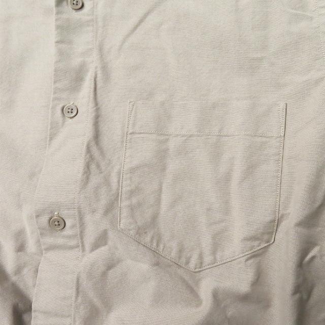 ムジ 無印良品 MUJI 18SS オックススタンドカラーシャツ 853260-317 XL ベージュ 長袖 バンド トップス |  | 05