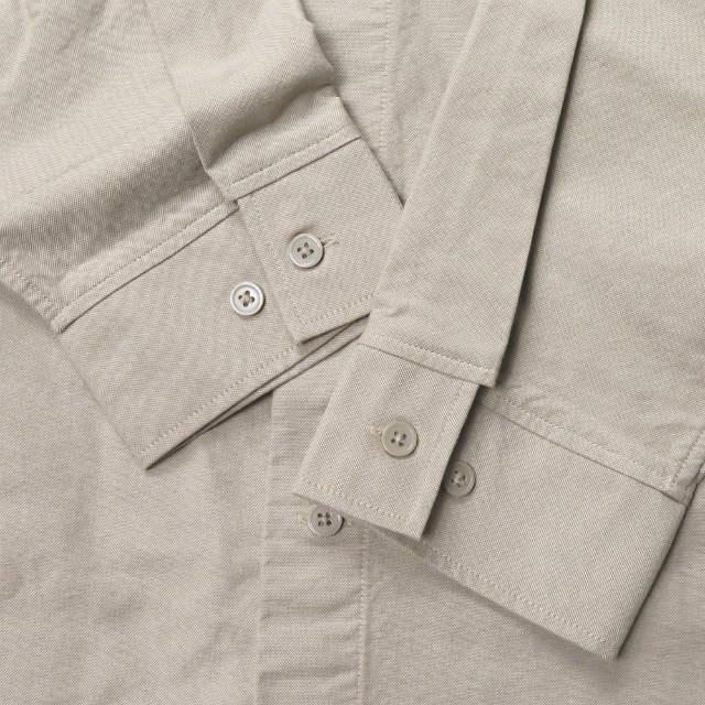 ムジ 無印良品 MUJI 18SS オックススタンドカラーシャツ 853260-317 XL ベージュ 長袖 バンド トップス |  | 06