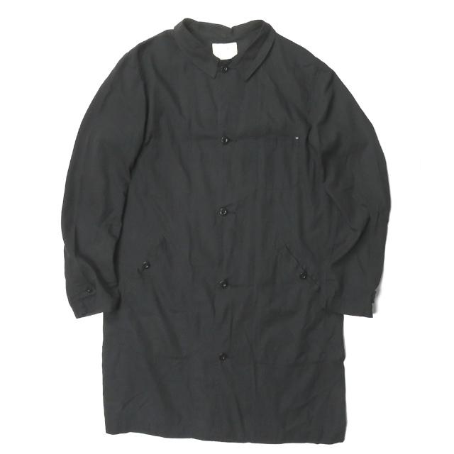 ポータークラシック Porter Classic HAND WORK TENCEL COAT - GINZA & KANAZAWA LIMITED EDITION ハンドワークテンセルコート L ブラック ステンカラー | 