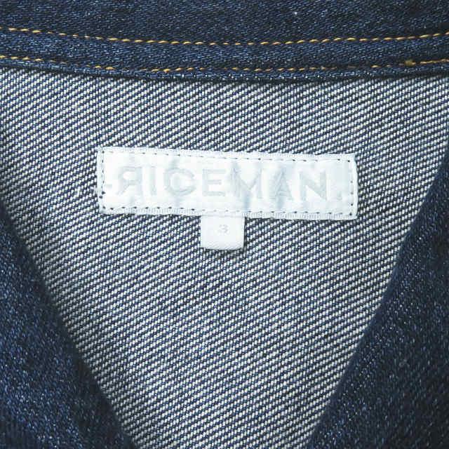 ライスマン RICEMAN 17AW 日本製 DRAWSTRING DENIM JACKET ドロー  