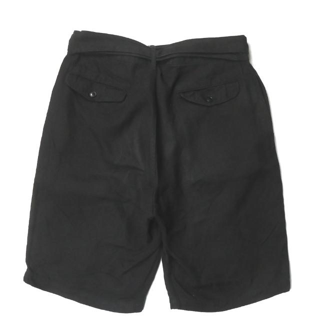 COMOLI カナパ ベルテッドショーツ サイズ3 comoli コモリ カナパベルテッドショーツ black 3