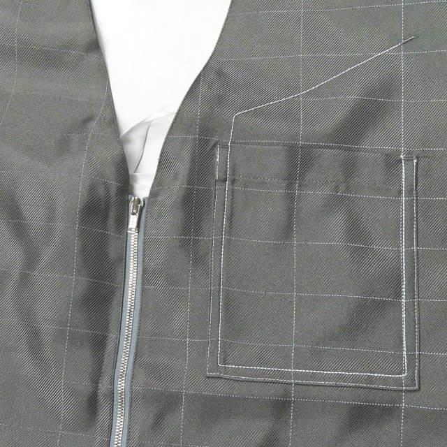 PORTVEL ポートヴェル 20SS 日本製 REFLECTOR TWILL C-1 VEST ポリエステルツイルベスト 111401 3 グレー ジップ トップス ☆☆mc63389 |  | 03