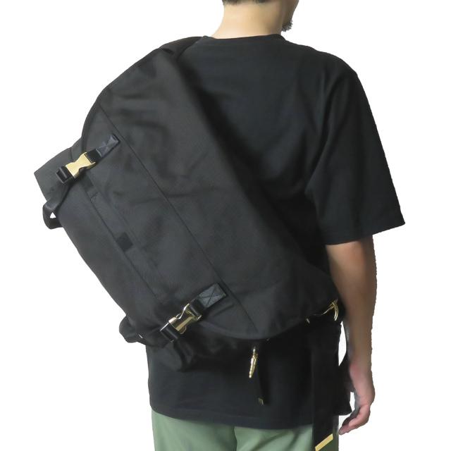 ロリンザ LORINZA MESSENGER BAG M メッセンジャーバッグ ブラック コーデュラナイロン ゴールドバックル カバン |  | 02