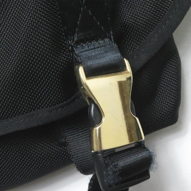 ロリンザ LORINZA MESSENGER BAG M メッセンジャーバッグ ブラック コーデュラナイロン ゴールドバックル カバン |  | 04