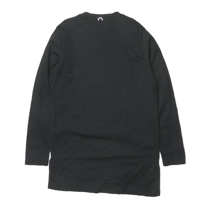 フィット ミハラヤスヒロ FIT MIHARA YASUHIRO 日本製 Embroidered Long T-shirt 刺繍ロング丈Tシャツ F01LT101 46 ブラック 長袖 トップス |  | 01