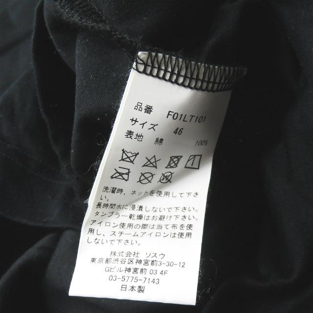 フィット ミハラヤスヒロ FIT MIHARA YASUHIRO 日本製 Embroidered Long T-shirt 刺繍ロング丈Tシャツ F01LT101 46 ブラック 長袖 トップス |  | 10