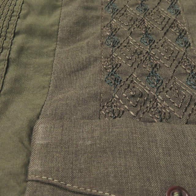 インク ink 日本製 UNITY CODA リメイクキューバシャツ L カーキ 長袖 オープンカラー 開襟 再構築 トップス |  | 05