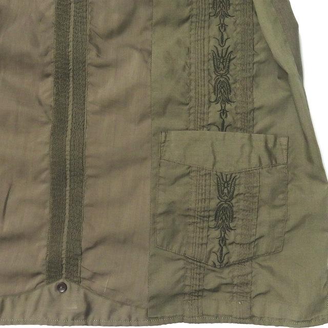 インク ink 日本製 UNITY CODA リメイクキューバシャツ L カーキ 長袖 オープンカラー 開襟 再構築 トップス |  | 07