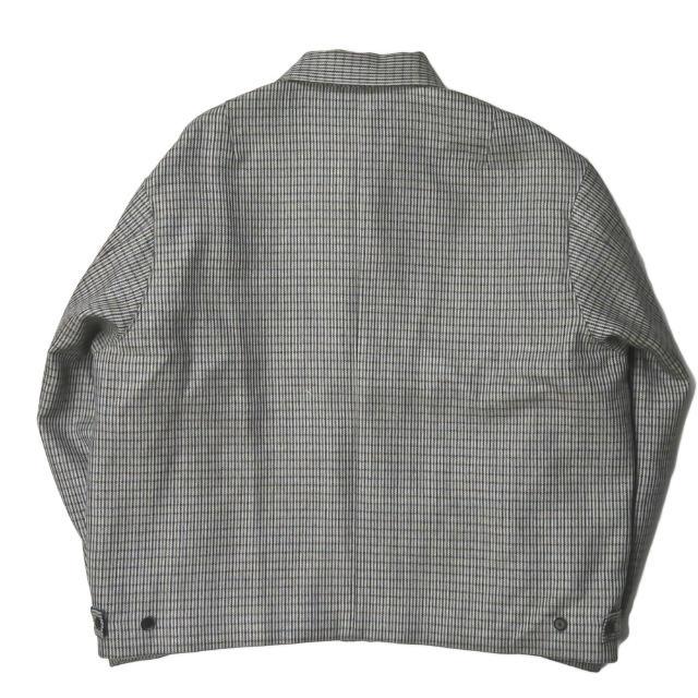 オーラリー AURALEE 19AW DOUBLE FACE CHECK ZIP BLOUSON ダブル オーラリー AURALEE 19AW DOUBLE FACE CHECK ZIP BLOUSON ダブル