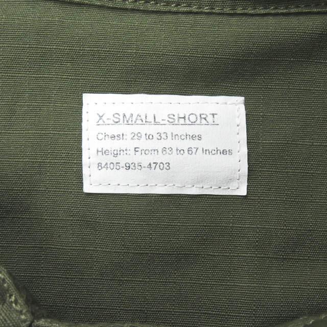 ユーエスアーミー US ARMY COAT,MAN'S COTTON, W/R RIP-STOP,POPLIN ファティーグジャケット 8405-935-4703 XS カーキ ミリタリー リップストップ |  | 02