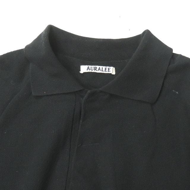AURALEE ブラック ポロシャツ 0489925G0005_m1_a002.jpg