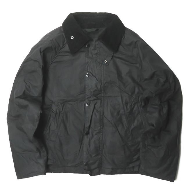 Barbour◇18AW/×Engineered Garments/GRAHAM WAX/L/コットン/BLK