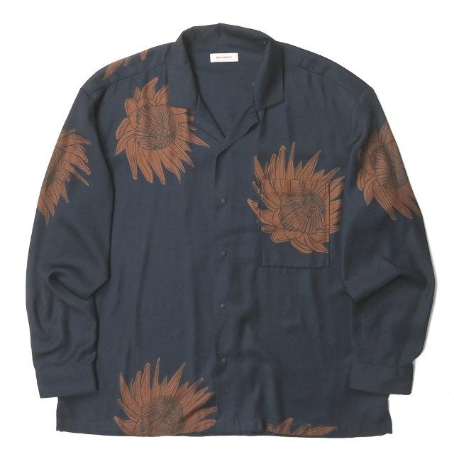 【美品】フィナモレ×ビームス　長袖シャツ・BEAMS別注EFFE・バンドカラー 美品】フィナモレ×ビームス 長袖シャツ・BEAMS別注EFFE・バンド