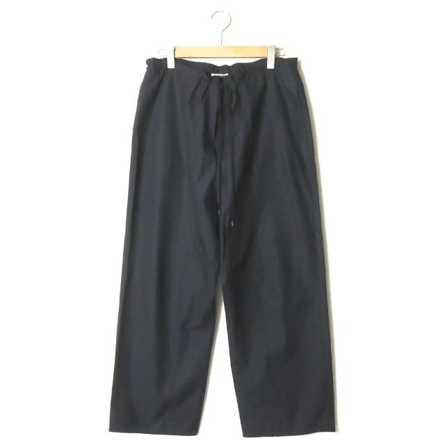 オーラリーWASHEDFINX TWILL EASY WIDE PANTSパンツ Washed Finx Twill Easy Wide Pants — Dark Blue Gray – La Garçonne