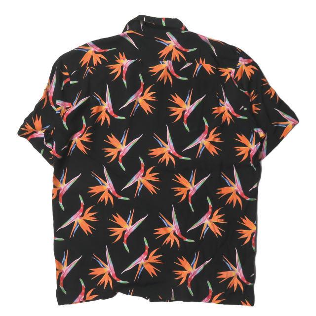 アロハブロッサム Aloha Blossom 20SS 日本製 BIRDS OF PARADISE レーヨンアロハシャツ AB-0017010101 44 ブラック 半袖 極楽鳥花 総柄 トップス |  | 01