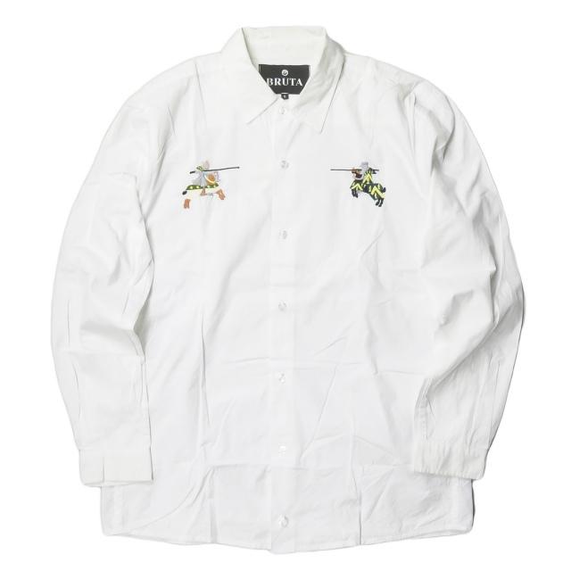 BEAMS GOLF ロングスリーブシャツ ホワイト BEAMS GOLF（ビームス ゴルフ）ORANGE LABEL / クレリック