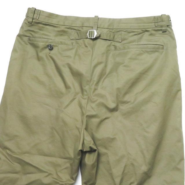 BEAMS PLUS / コットンツイル ワイドトラウザーズ オリーブ / L ビームスプラス BEAMS PLUS 20SS コットンツイル ワイド