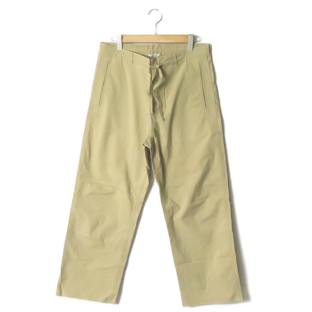 オーラリー Auralee 17ss 日本製 Selvedge Weather Cloth Easy Pant セルビッチウェザークロスイージーパンツ sp03wc 4 Khaki ボトムス Mc Loopヤフーショッピング店 通販 Yahoo ショッピング