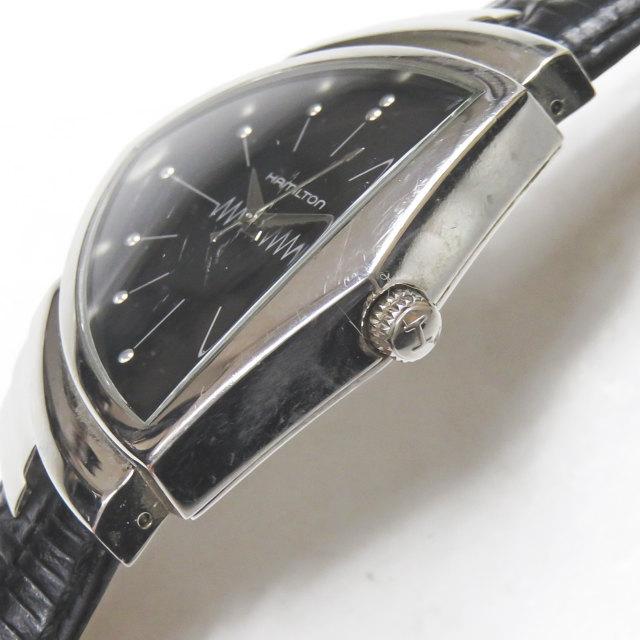 ハミルトン HAMILTON Ventura ベンチュラ H244112 シルバー ブラック文字盤 ウォッチ レザーベルト |  | 01