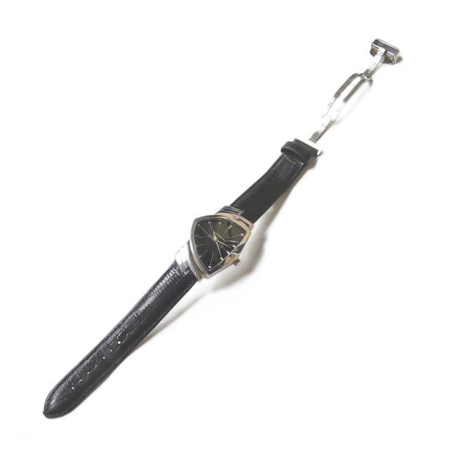 ハミルトン HAMILTON Ventura ベンチュラ H244112 シルバー ブラック文字盤 ウォッチ レザーベルト |  | 08