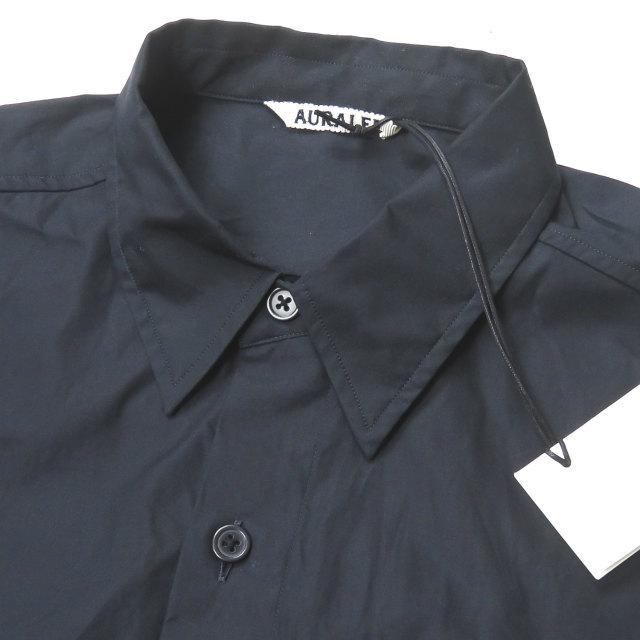 トップス AURALEE WASHED FINX TWILL SHIRTS BLACK 5 AURALEE WASHED FINX TWILL SHIRTS BLACK 5