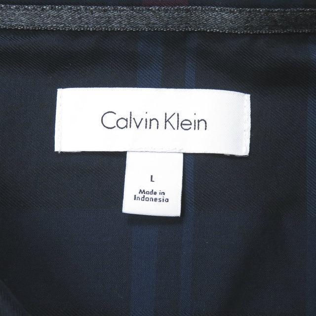 カルバンクライン Calvin Klein チェックBDシャツ L ネイビー 長袖 トップス |  | 02