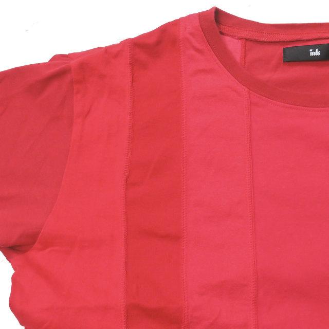 インク ink 日本製 Switching Pocket T-Shirts ”Loose Tee” リメイクポケットルーズTシャツ フリー レッド 解体 再構築 トップス |  | 04