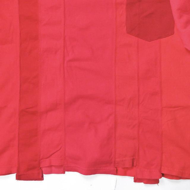 インク ink 日本製 Switching Pocket T-Shirts ”Loose Tee” リメイクポケットルーズTシャツ フリー レッド 解体 再構築 トップス |  | 08
