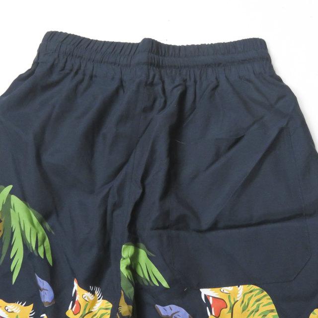 インク ink 日本製 LITTLE BLACK CHILDREN SHORTS タイガープリントイージーワイドショーツ M ネイビー ショートパンツ kurry ボトムス |  | 06